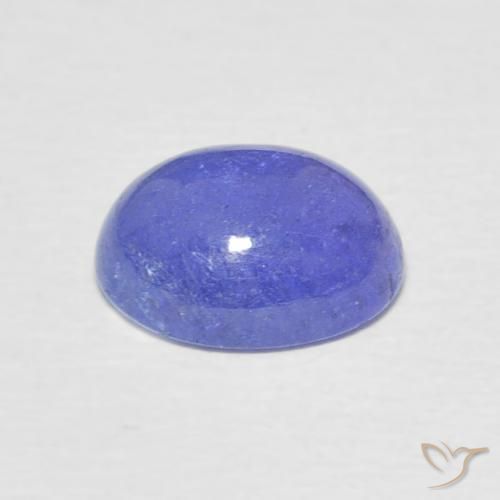 9,17 ctw natürlicher Intensives Violettblau Tansanit, Oval, Lichtdurchlässig