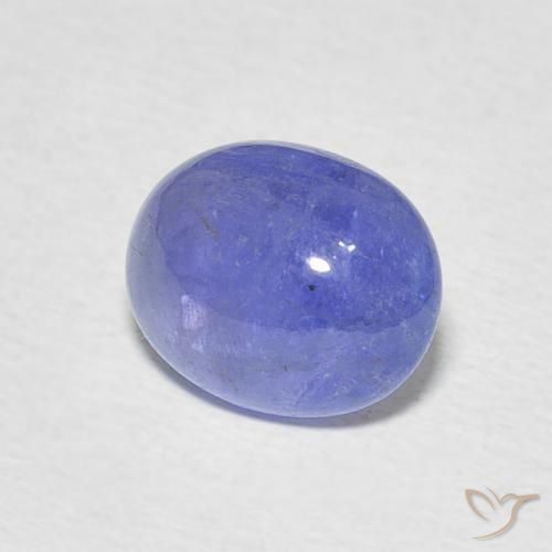9,17 ctw natürlicher Intensives Violettblau Tansanit, Oval, Lichtdurchlässig