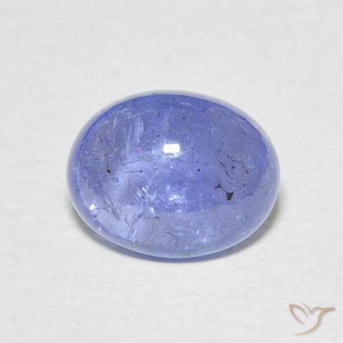2.56ct Natürlicher Intensives Violettblau Tansanit, Oval, Transparent