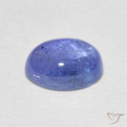 9,17 ctw natürlicher Intensives Violettblau Tansanit, Oval, Transparent