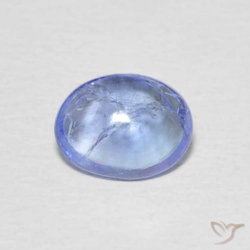 1.39ct Natürlicher Hellviolettes Blau Tansanit, Oval, Transparent