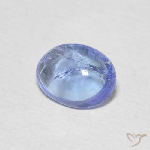 9,17 ctw natürlicher Hellviolettes Blau Tansanit, Oval, Transparent