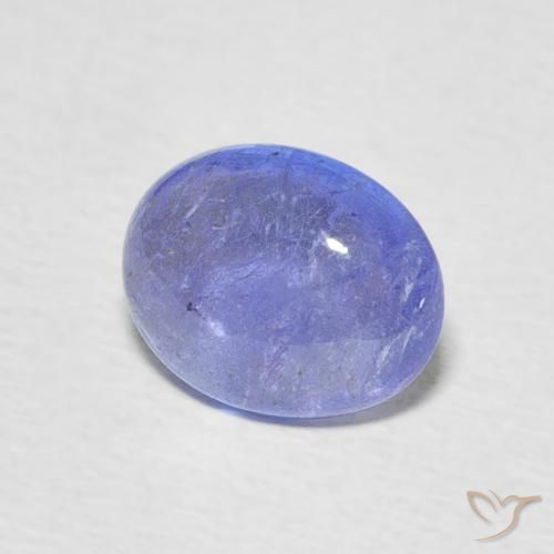 9,17 ctw natürlicher Intensives Violettblau Tansanit, Oval, Transparent
