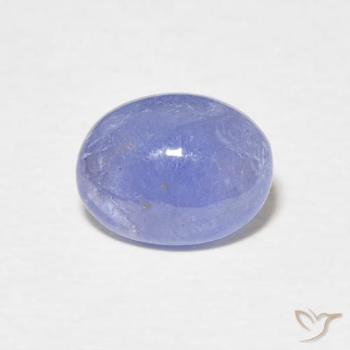 2.17ct Natürlicher violett-blau Tansanit, Oval, Lichtdurchlässig