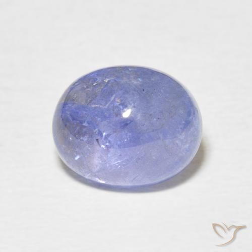 4.13ct Natürlicher violett-blau Tansanit, Oval, Lichtdurchlässig