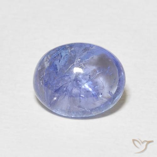 3.25ct Natürlicher Elektrisches Lila Blau Tansanit, Oval, Transparent, Photo A