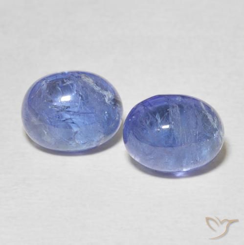 6.15ctw Natürlicher Mittleres Marineblau Tansanit, Oval, Transparent