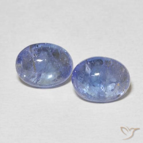4.48ctw Natürlicher Hellviolettes Blau Tansanit, Oval, Transparent