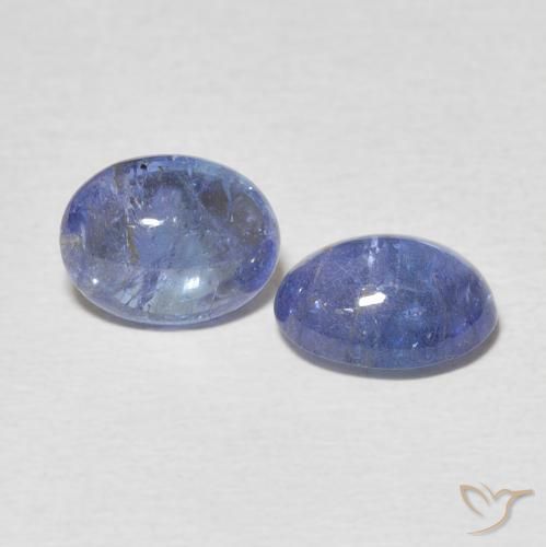 4.48 ct natürliche Hellviolettes Blau Tansanit-Edelsteine, Oval, Transparent