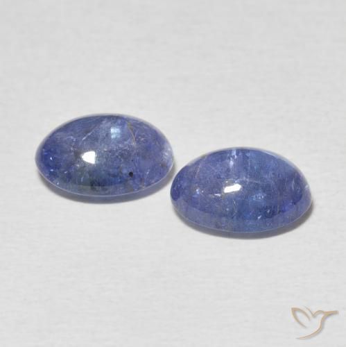 4.48 ct natürliche Hellviolettes Blau Tansanit-Edelsteine, Oval, Transparent