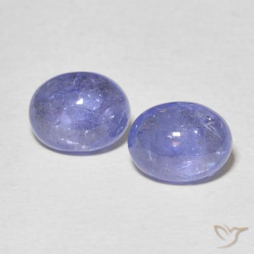5.21ctw Natürlicher Intensives Violettblau Tansanit, Oval, Transparent