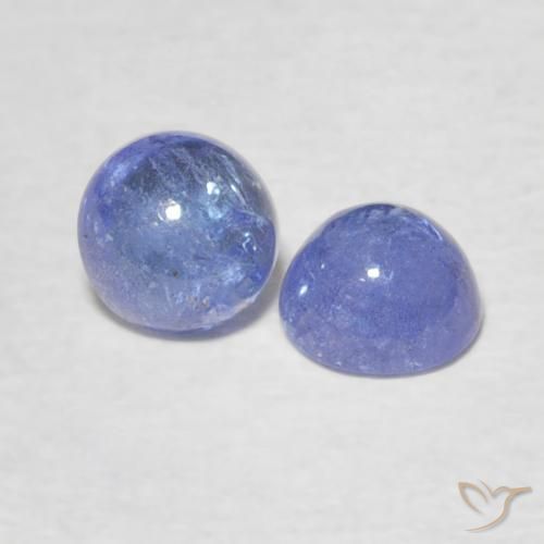 1.35 ct natürliche hellviolett-blau Tansanit-Edelsteine, Runden, Transparent
