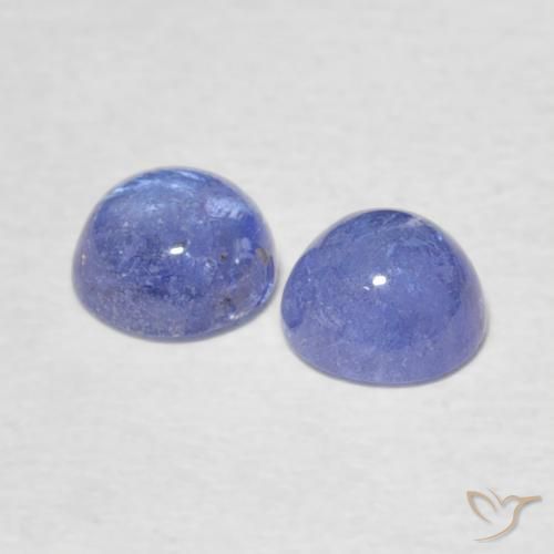 1.35 ct natürliche hellviolett-blau Tansanit-Edelsteine, Runden, Transparent