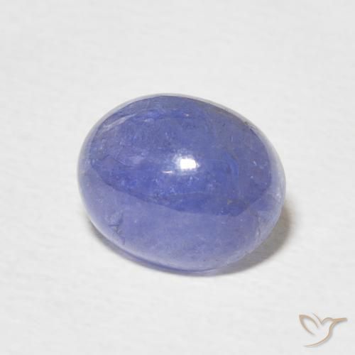 9,17 ctw natürlicher Intensives Violettblau Tansanit, Oval, Lichtdurchlässig