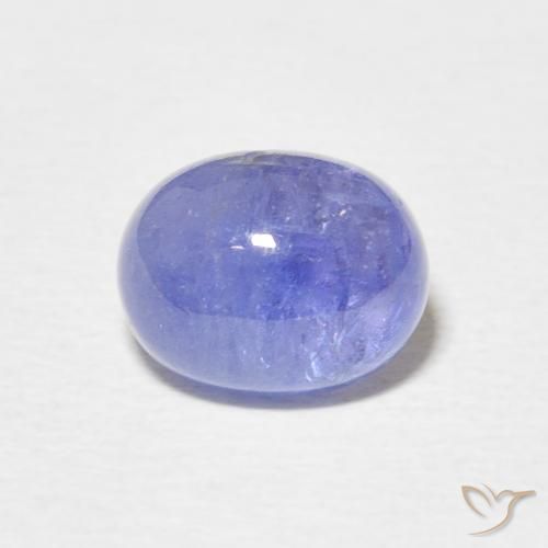 3.21ct Natürlicher Intensives Violettblau Tansanit, Oval, Lichtdurchlässig