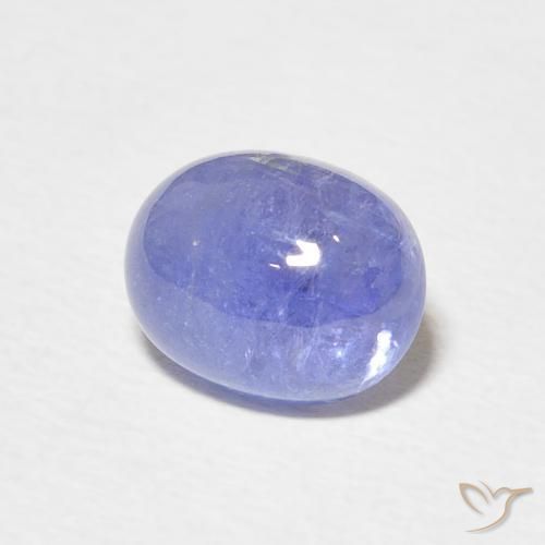 9,17 ctw natürlicher Intensives Violettblau Tansanit, Oval, Lichtdurchlässig