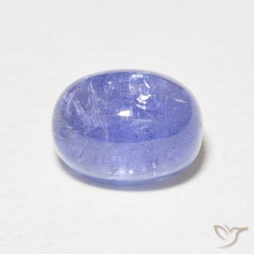 3.73ct Natürlicher Intensives Violettblau Tansanit, Oval, Lichtdurchlässig