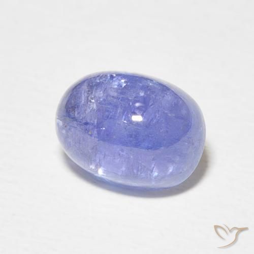 9,17 ctw natürlicher Intensives Violettblau Tansanit, Oval, Lichtdurchlässig