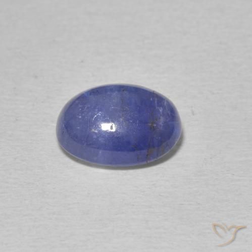 9,17 ctw natürlicher Intensives Violettblau Tansanit, Oval, Lichtdurchlässig
