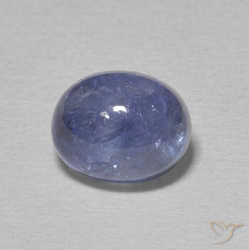 5.08ct Natürlicher violett-blau Tansanit, Oval, Transparent
