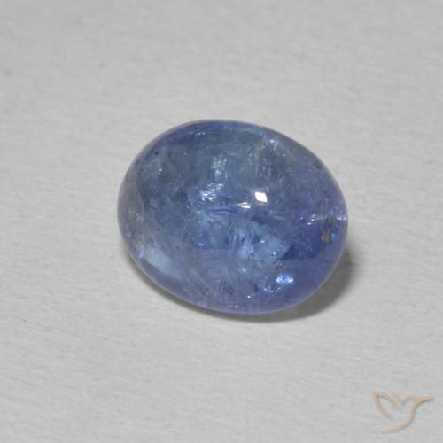 9,17 ctw natürlicher Hellviolettes Blau Tansanit, Oval, Transparent