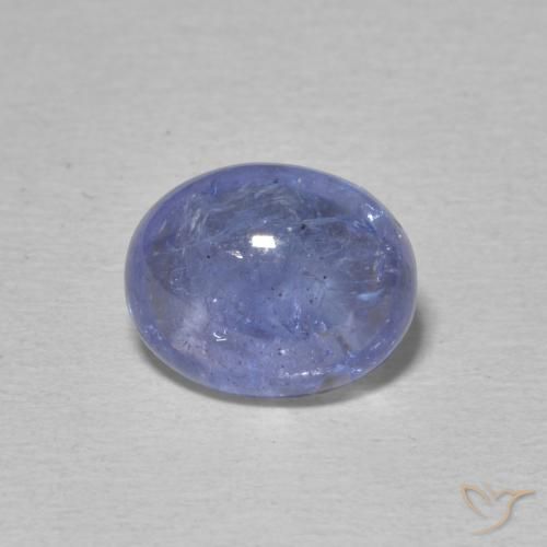 3.74ct Natürlicher Intensives Violettblau Tansanit, Oval, Transparent