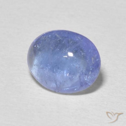 9,17 ctw natürlicher Hellviolettes Blau Tansanit, Oval, Transparent