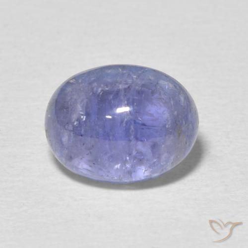 3.59ct Natürlicher Intensives Violettblau Tansanit, Oval, Transparent