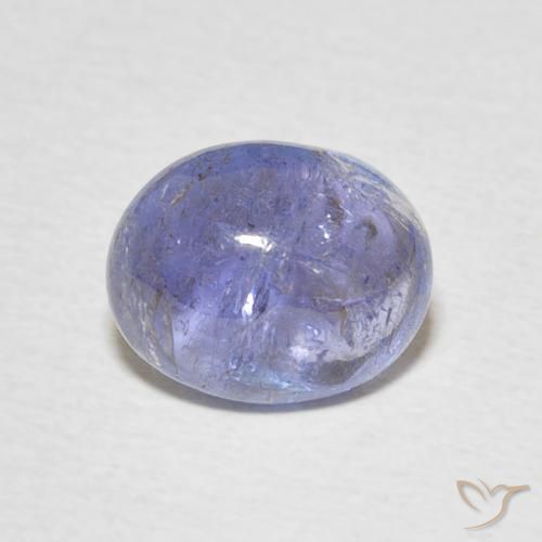 3.57ct Natürlicher Intensives Violettblau Tansanit, Oval, Transparent