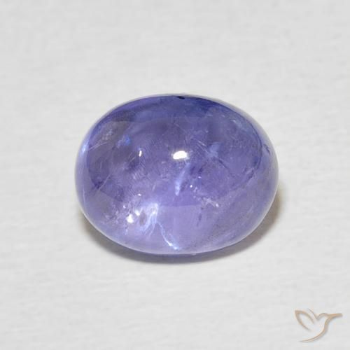 3.22ct Natürlicher Intensives Violettblau Tansanit, Oval, Transparent