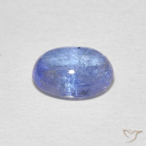 9,17 ctw natürlicher Hellviolettes Blau Tansanit, Oval, Transparent