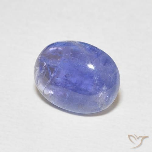 9,17 ctw natürlicher Intensives Violettblau Tansanit, Oval, Transparent