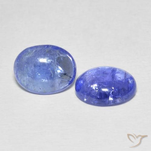 5.66 ct natürliche Intensives Violettblau Tansanit-Edelsteine, Oval, Transparent