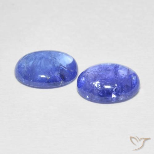 5.66 ct natürliche Intensives Violettblau Tansanit-Edelsteine, Oval, Transparent