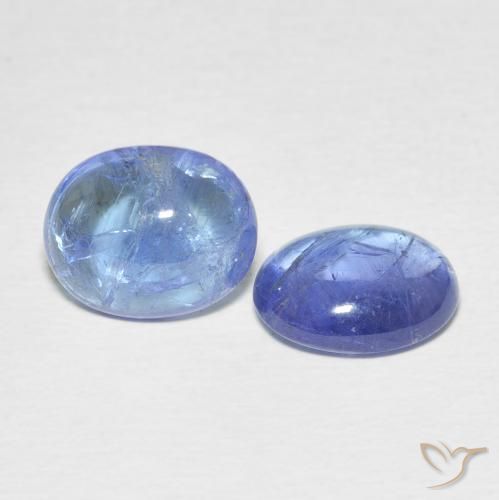 6.17 ct natürliche Hellviolettes Blau Tansanit-Edelsteine, Oval, Transparent
