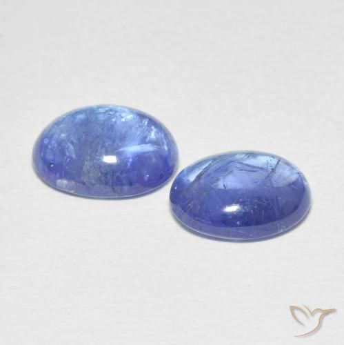 6.17 ct natürliche Hellviolettes Blau Tansanit-Edelsteine, Oval, Transparent