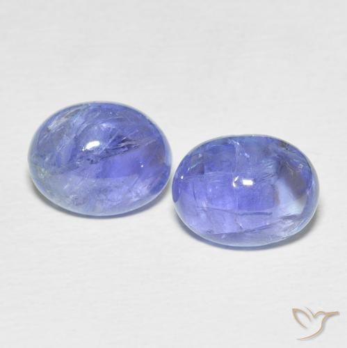 7.86ctw Natürlicher Elektrisches Blau Tansanit, Oval, Transparent