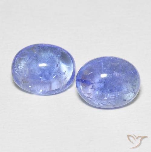 6.76ctw Natürlicher Intensives Violettblau Tansanit, Oval, Transparent