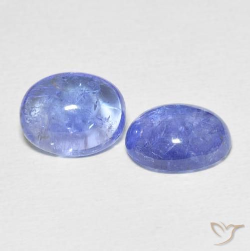 6.76 ct natürliche Intensives Violettblau Tansanit-Edelsteine, Oval, Transparent
