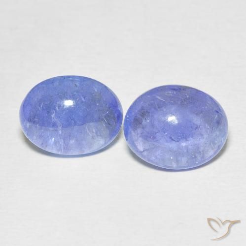 6.35ctw Natürlicher Intensives Violettblau Tansanit, Oval, Transparent