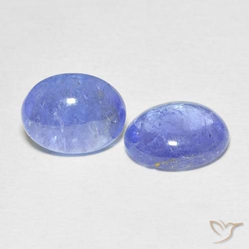 6.35 ct natürliche Intensives Violettblau Tansanit-Edelsteine, Oval, Transparent