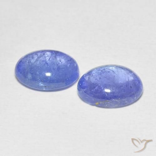 6.35 ct natürliche Intensives Violettblau Tansanit-Edelsteine, Oval, Transparent