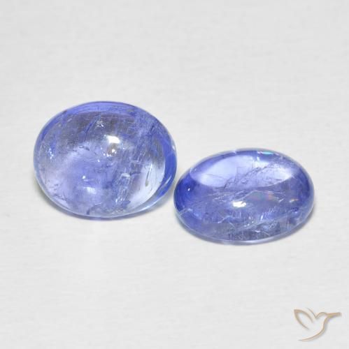 6.05 ct natürliche Intensives Violettblau Tansanit-Edelsteine, Oval, Transparent