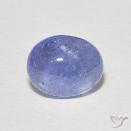 3.56ct Natürlicher Intensives Violettblau Tansanit, Oval, Transparent