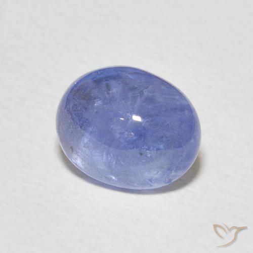 9,17 ctw natürlicher Intensives Violettblau Tansanit, Oval, Transparent