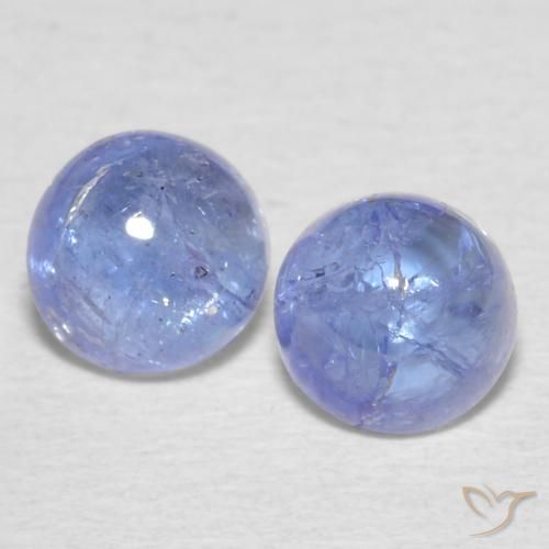 1.53ctw Natürlicher Intensives Violettblau Tansanit, Runden, Transparent
