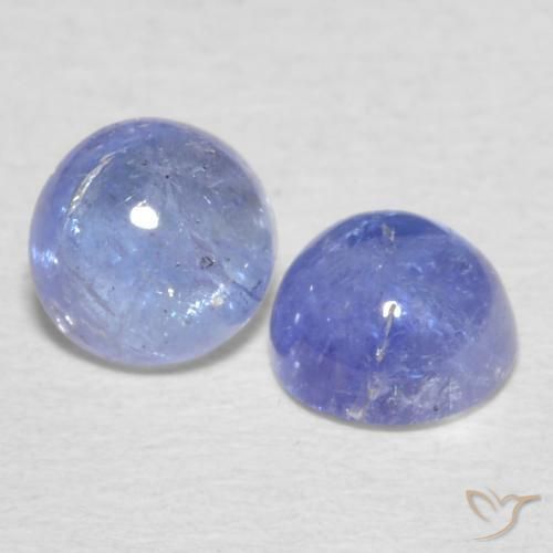1.53 ct natürliche Intensives Violettblau Tansanit-Edelsteine, Runden, Transparent