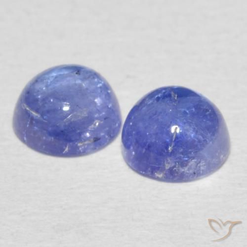 1.53 ct natürliche Intensives Violettblau Tansanit-Edelsteine, Runden, Transparent