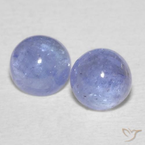 1.34ctw Natürlicher Hellviolettes Blau Tansanit, Runden, Transparent