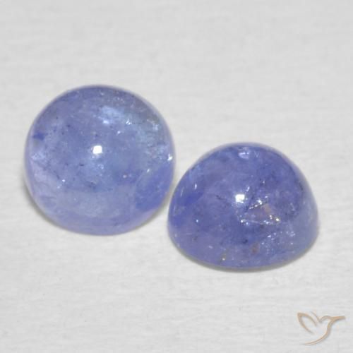 1.34 ct natürliche Hellviolettes Blau Tansanit-Edelsteine, Runden, Transparent